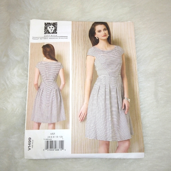 VOGUE V1499 Anne Klein Lined Dress Size 4-6-8-10-12 - Picture 1 of 6